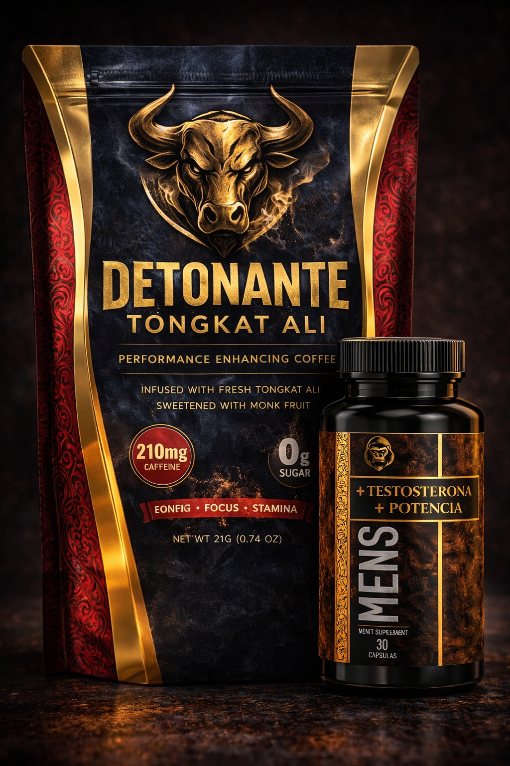 Combo Vitaminas con Café Detonante